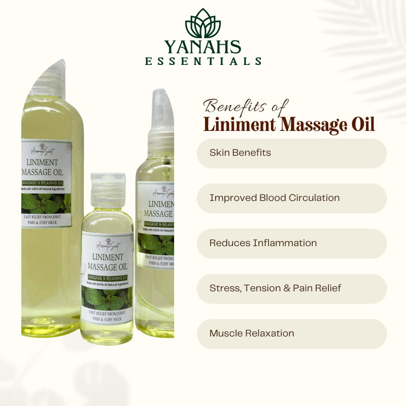 Herbal Liniment Massage Oil 250ml – For Muscle Relief & Headache Soothing