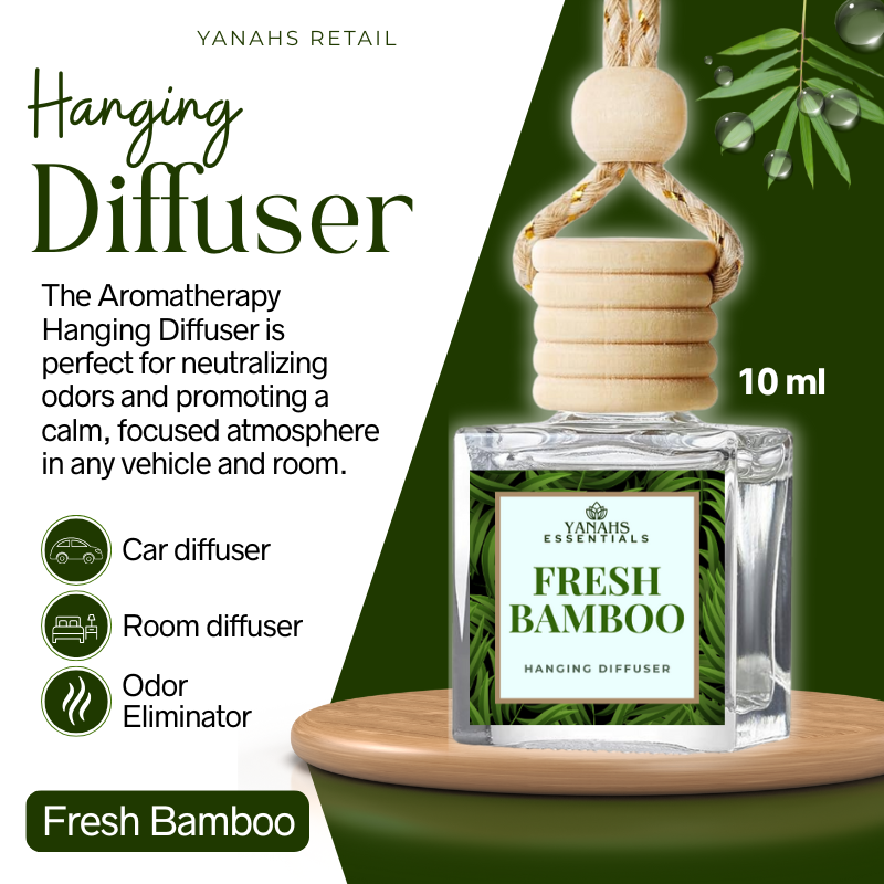 Aromatheraphy Hanging Diffuser – 10ml Scented Oil Bottle for Car, Wardrobe & Small Spaces