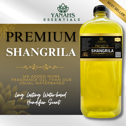 Premium Water-Based Shangrila  Scent – 1L | For Humidifiers, Air Fresheners, Linen Sprays & Revitalizers | Enhanced with Added Fragrance Oil for a Stronger, Longer-Lasting Scent
