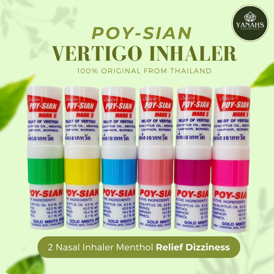 Poy Sian Thai Inhaler – Natural Relief for Dizziness & Nasal Congestion