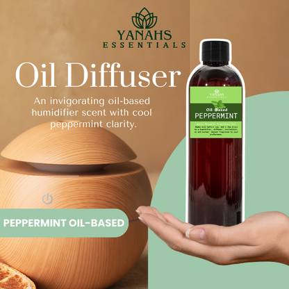 Peppermint Oil-Based Fragrance – For Humidifiers, Revitalizers, Reed & Hanging Diffusers, Candle Burners