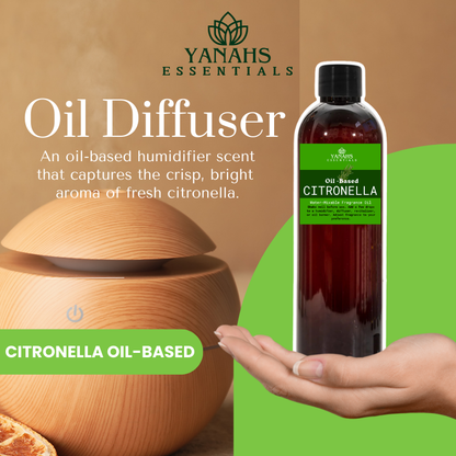 Citronella Oil-Based Fragrance – For Humidifiers, Revitalizers, Reed & Hanging Diffusers, Candle Burners