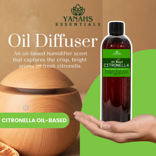 Citronella Oil-Based Fragrance – For Humidifiers, Revitalizers, Reed & Hanging Diffusers, Candle Burners
