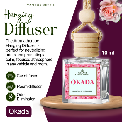 Aromatheraphy Hanging Diffuser – 10ml Scented Oil Bottle for Car, Wardrobe & Small Spaces