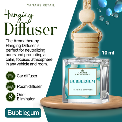 Aromatheraphy Hanging Diffuser – 10ml Scented Oil Bottle for Car, Wardrobe & Small Spaces