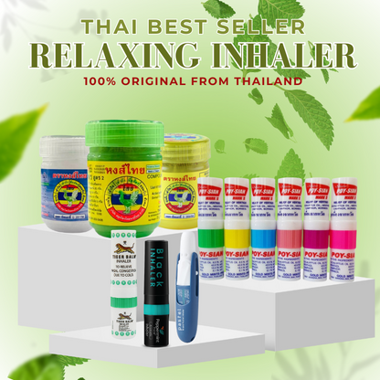 Traditional Thai Inhaler for Congestion &amp; Dizziness Relief