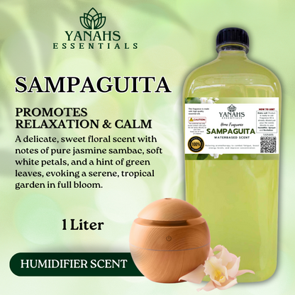 Scented Antibacterial Humidifier Refill – 1 Liter – Freshens Air & Reduces Germs