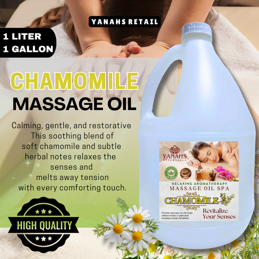Relaxing Massage Oil – 1 Gallon – Ideal for Spa, Clinic, and Personal Use